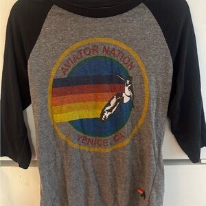 VINTAGE Aviator Nation baseball tee